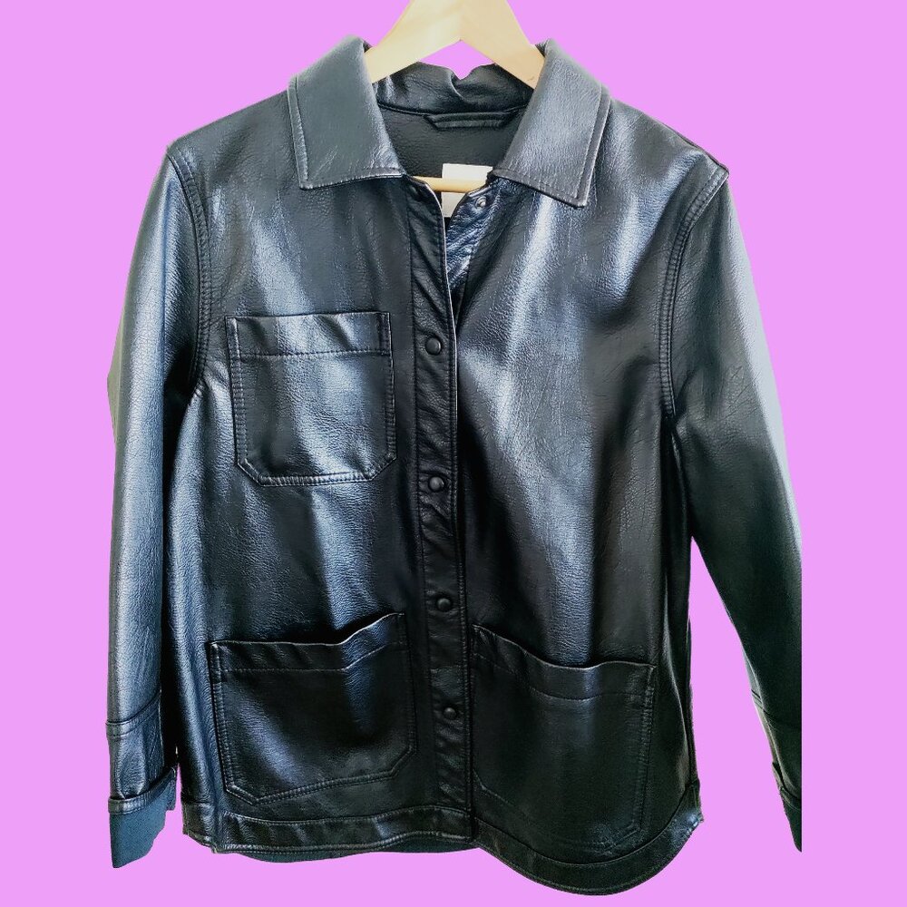 Faux Leather Jacket